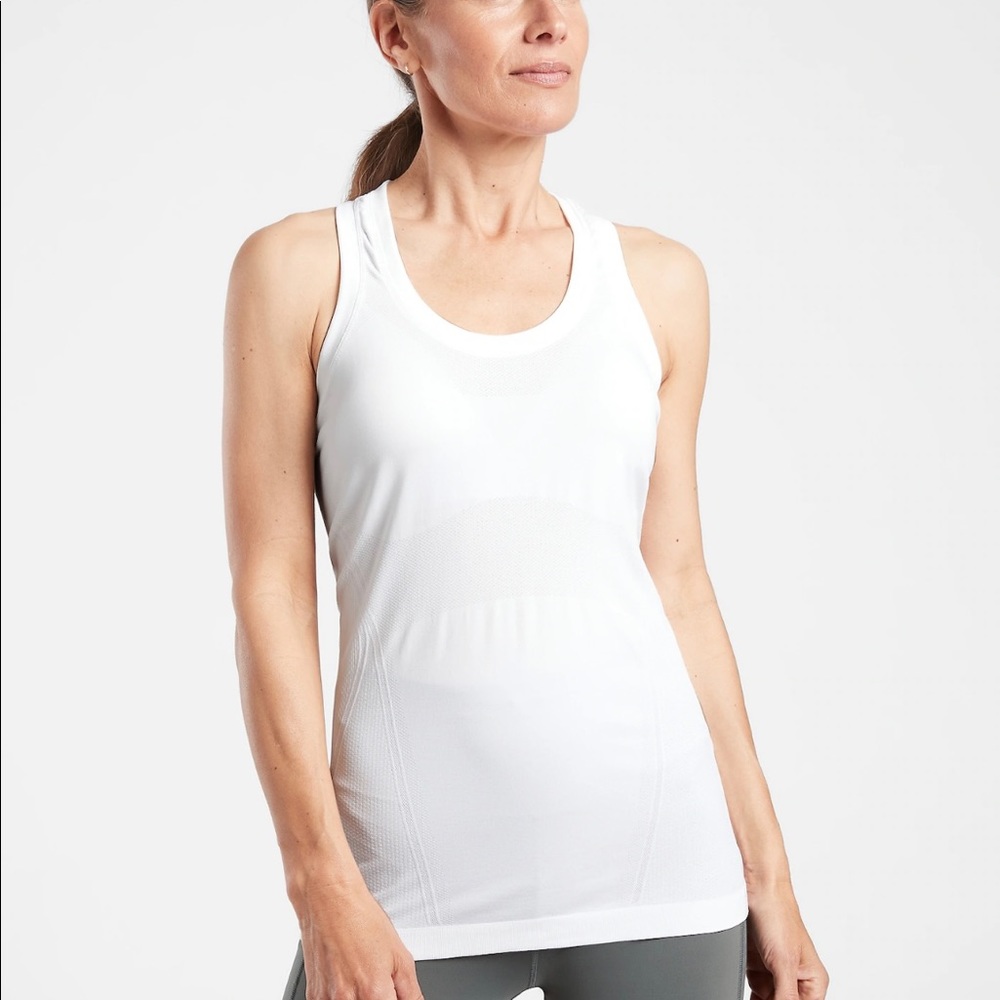 Athleta Momentum Tank Top L White